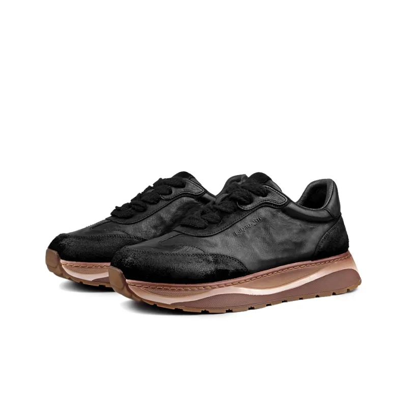LOHAN·SIR Cushioning Breathable Lightweight Height Increasing Low Top Casual Shoes Men's-7