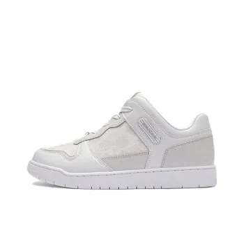 COACH Low Top Skateboard Shoes Women's White