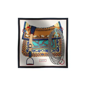 HERMES Silk Scarves Women's Multicolor