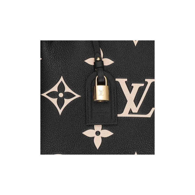 LOUIS VUITTON Petit Palais Empreinte Leather Black/Beige-8