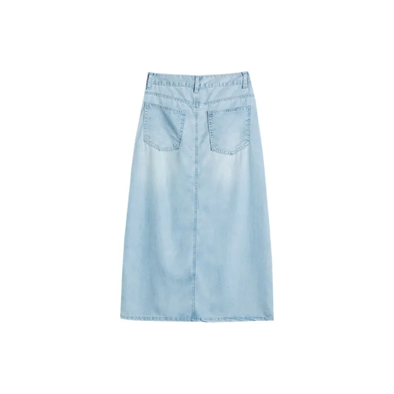 Jean West Denim Long Skirts Women's-1
