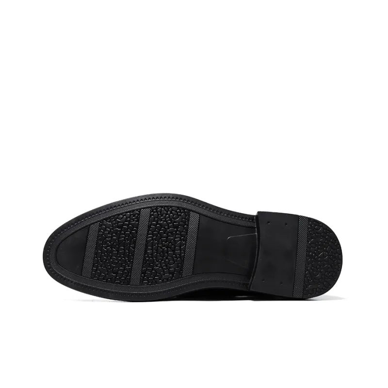 ZUWUDONG Dress Shoes Men Low Top Black-4