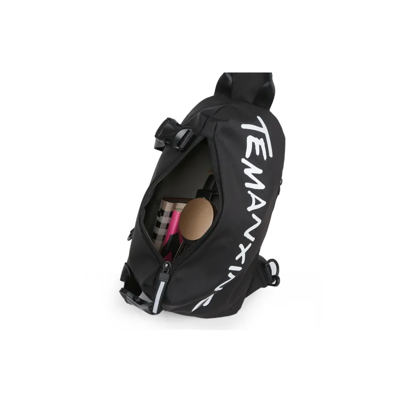 GEERDUN Oxford Sling Bag Regular Unisex Black/White-2