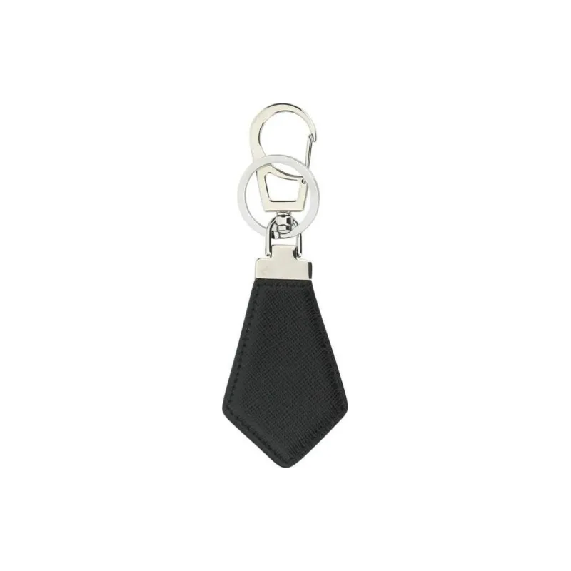 PRADA Triangle Logo Keychain-1