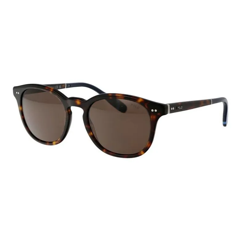 Polo Ralph Lauren Acetate Irregular Shape Sunglasses Men's Tortoiseshell-0