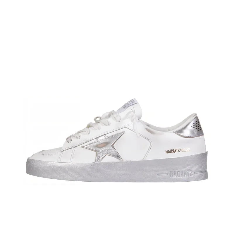 Golden Goose Stardan White Silver tone Women's-0