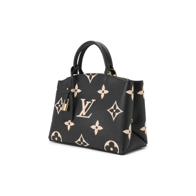 LOUIS VUITTON Petit Palais Empreinte Leather Black/Beige-3