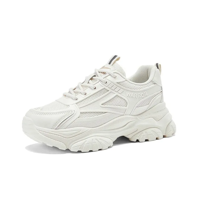 Warrior Low Top Chunky Sneakers Women's Beige-1