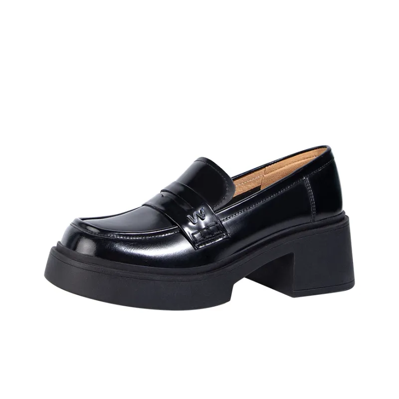 WUDASHU Loafers Women's Black/Brown-0