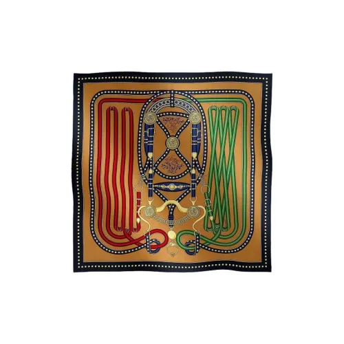 HERMES Silk Scarves Women's Multicolor