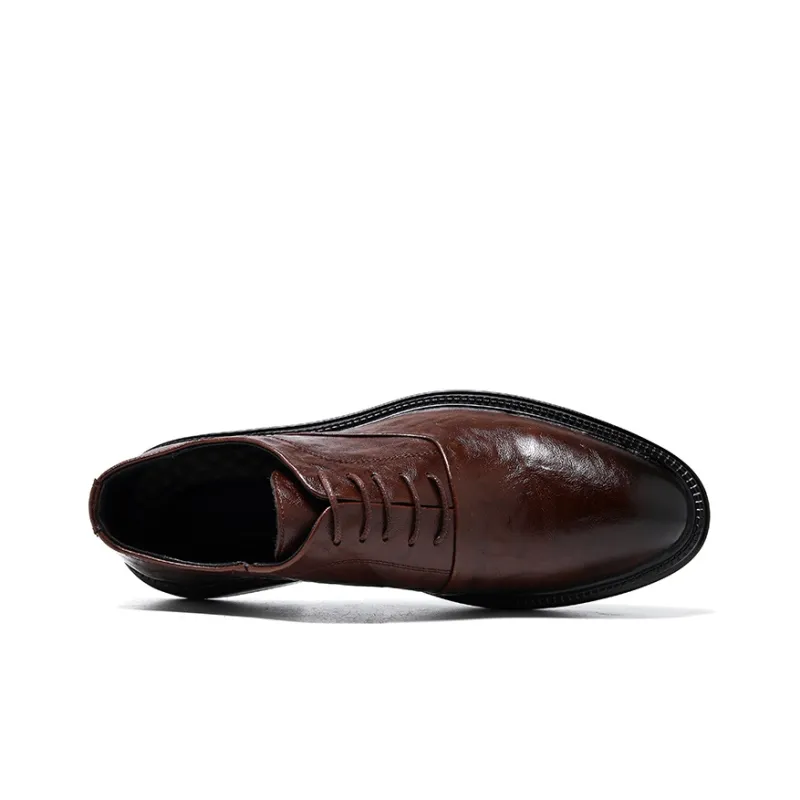 ZUWUDONG Dress Shoes Men Low Top Black-7