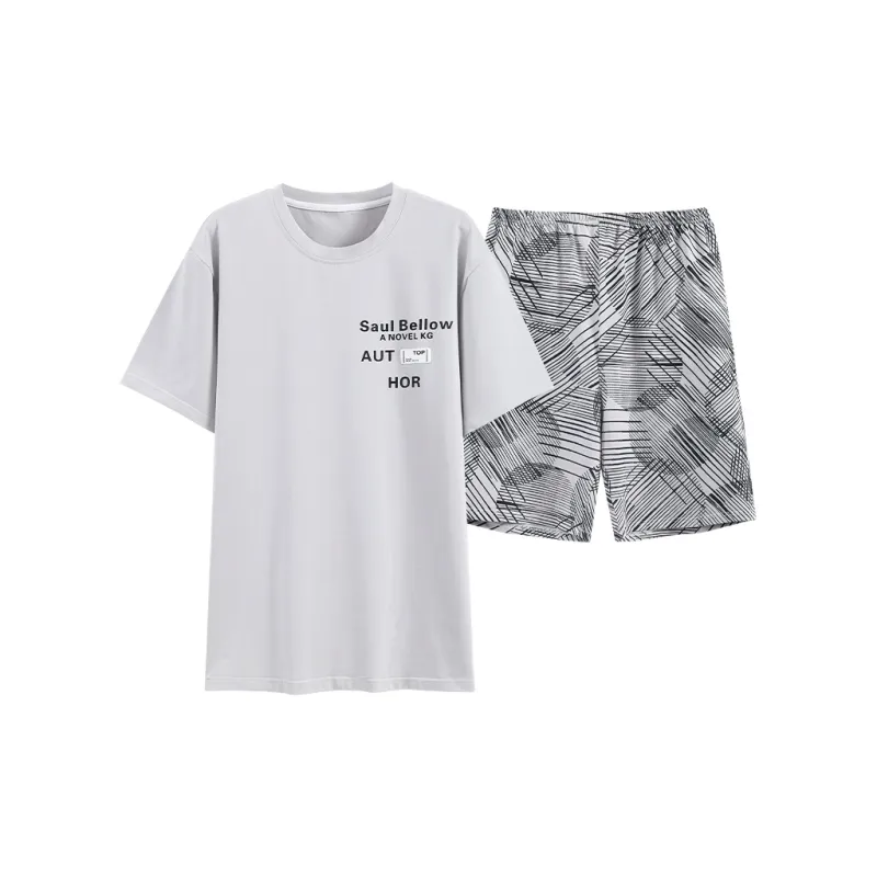 Song Qianya SS24 Pajama Set Men's Silver Gray-0