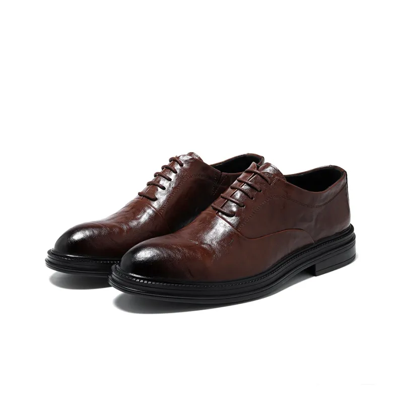 ZUWUDONG Dress Shoes Men Low Top Black-6