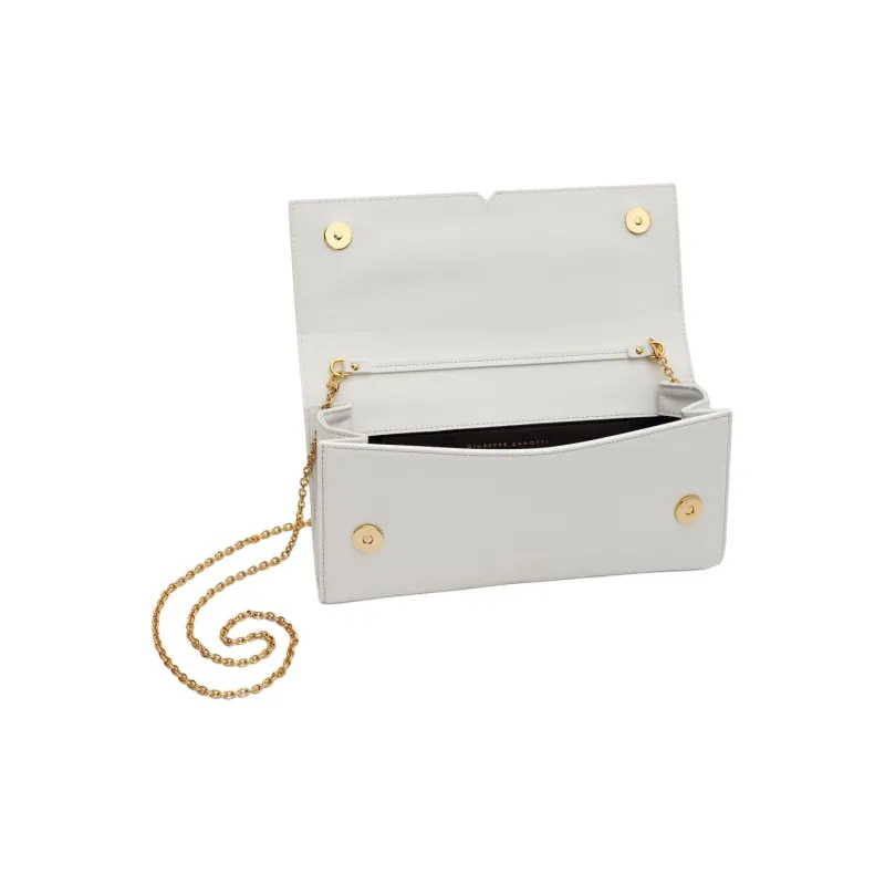 Giuseppe Zanotti/GZ Leather Handheld Shoulder Bag Crossbody Bag Women's White-3