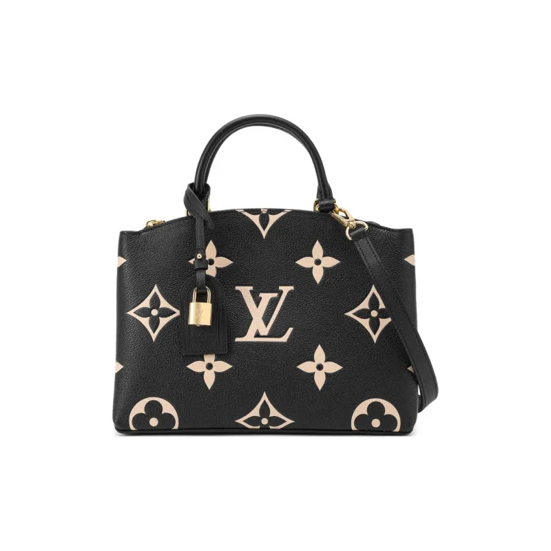LOUIS VUITTON Petit Palais Empreinte Leather Black/Beige-1