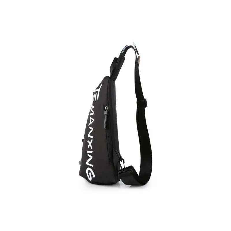 GEERDUN Oxford Sling Bag Regular Unisex Black/White-3