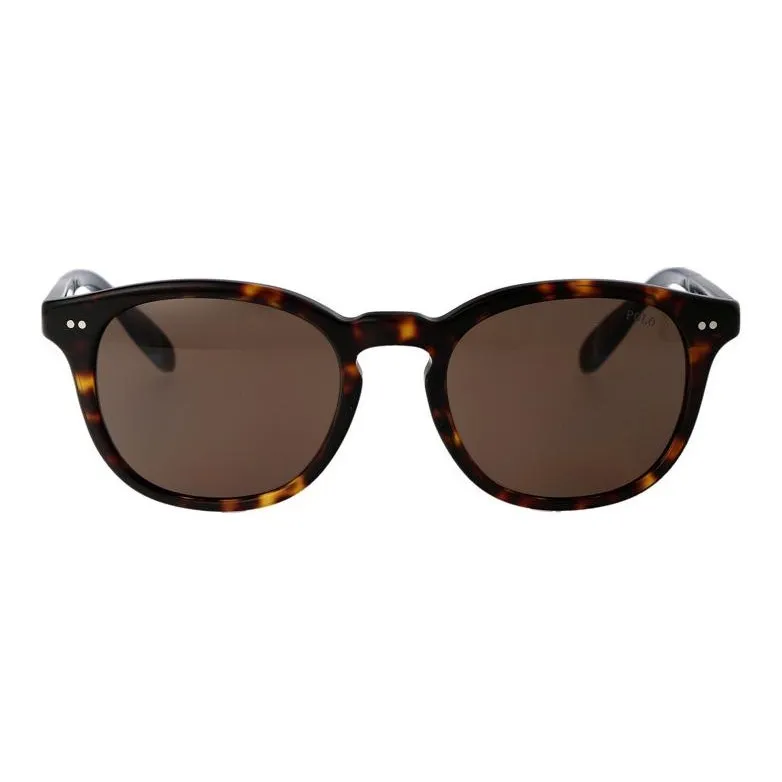 Polo Ralph Lauren Acetate Irregular Shape Sunglasses Men's Tortoiseshell-1
