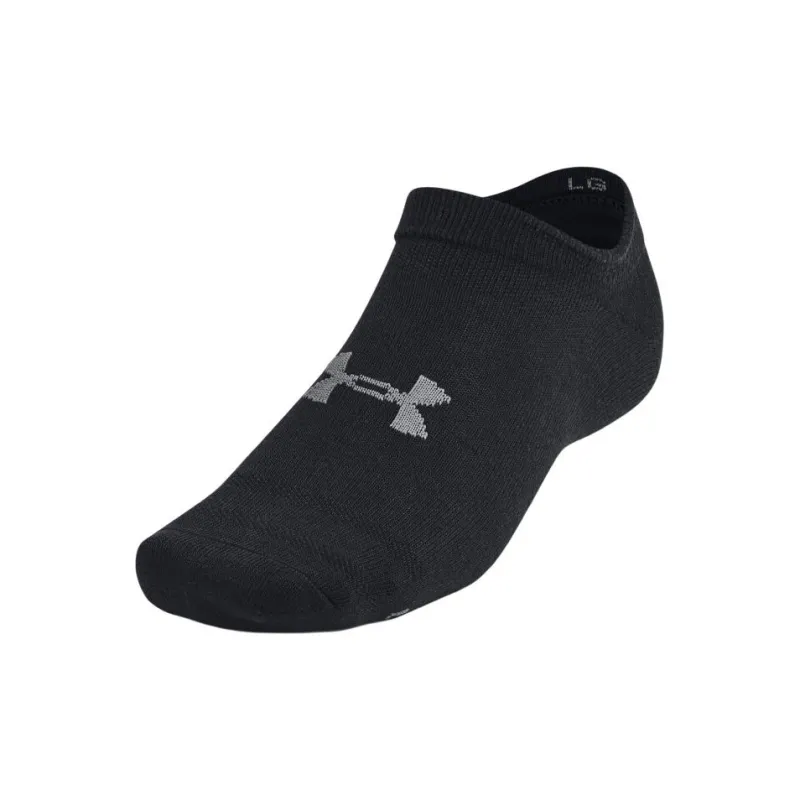 Under Armour Essential No-Show Socks Unisex 6 Pack Black-1