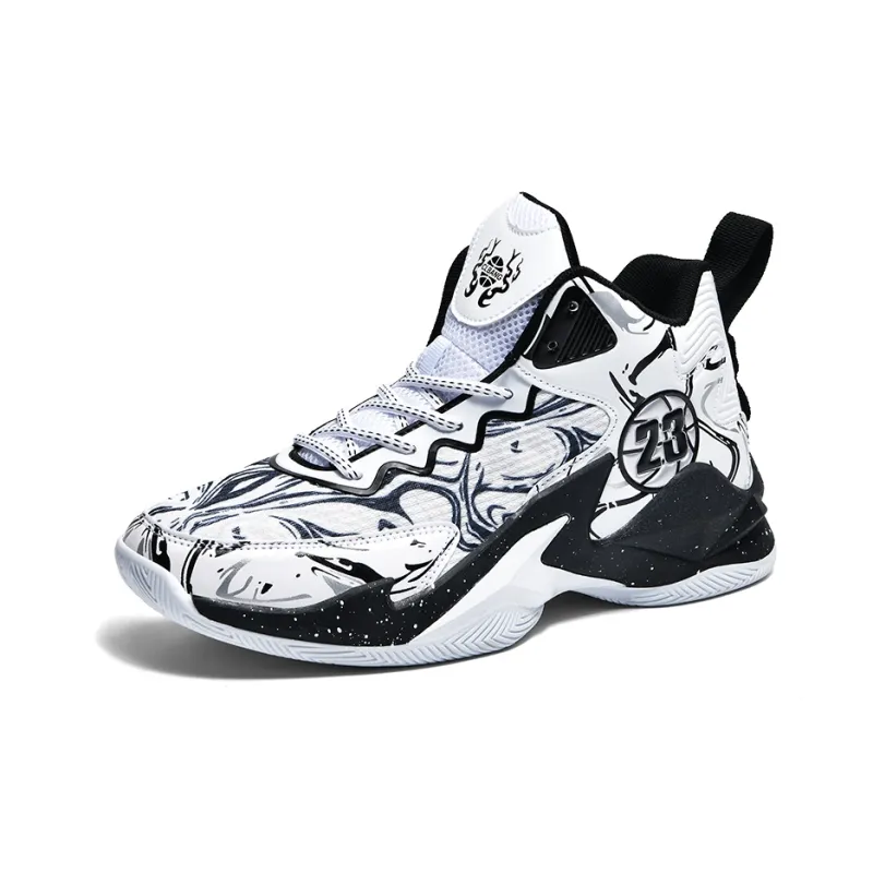 GQWE Slip-Resistant Breathable Mid-Top Basketball Shoes Unisex-6