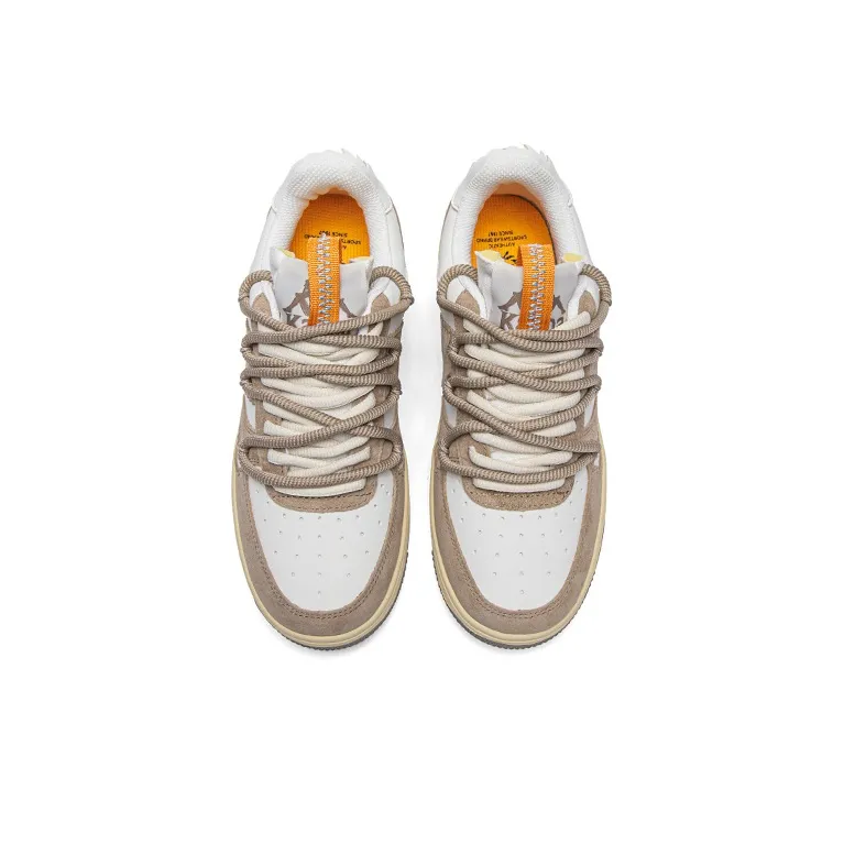 Kappa Anti Slip Wear Resistant Low Top Skateboard Shoes Women's Winter White/Oxford Brown-3