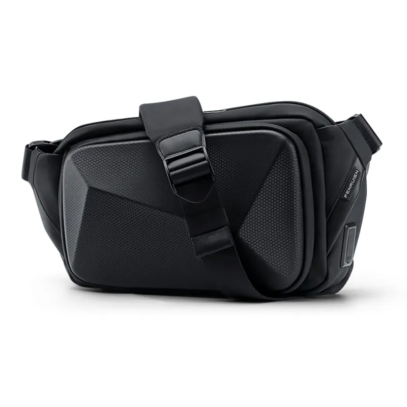 FENRUIEN PC+ABS Fanny Pack Regular Men's Black-0