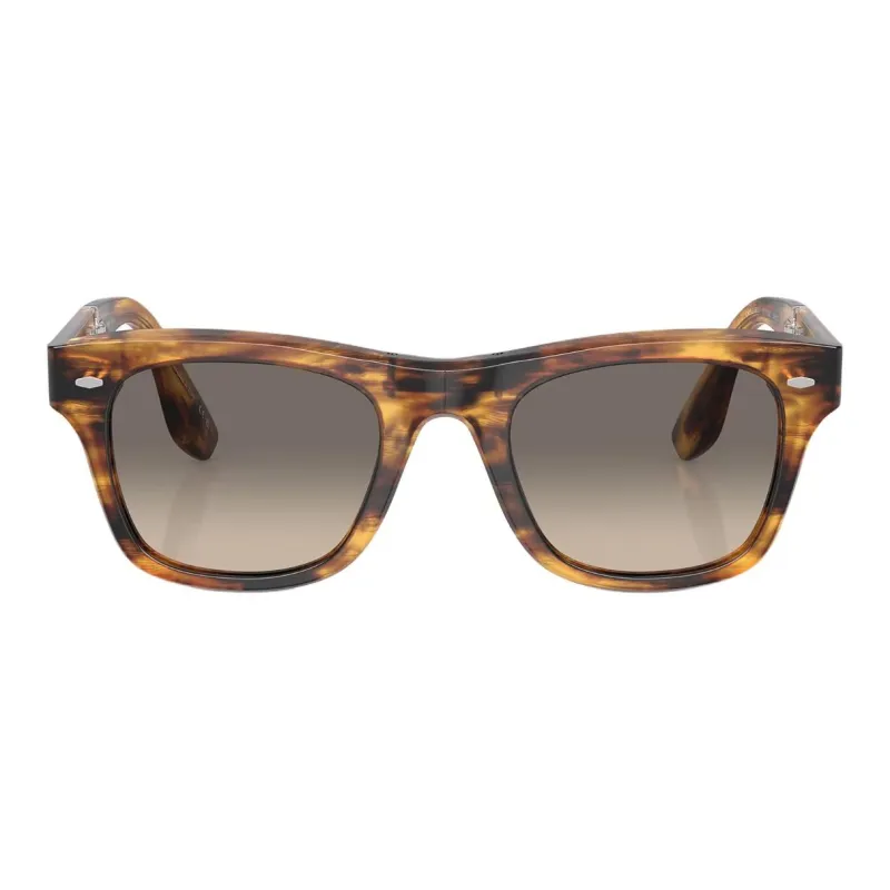Oliver Peoples Acetate Irregular Shape Sunglasses Unisex Tortoiseshell-1