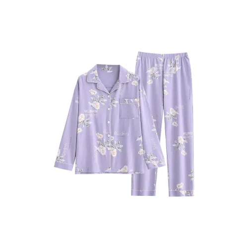 Follow The United States Pajama Set Women's Purple