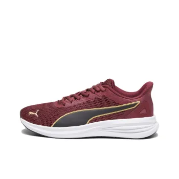 PUMA Transport Slip-Resistant Low-Top Running Shoes Women's Red Black And Gold