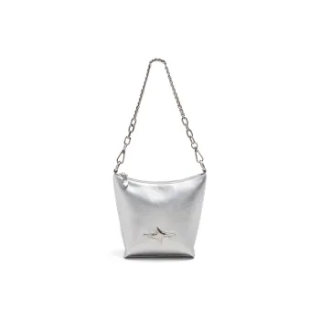 MZ HOUGE PU Crossbody Bag, Shoulder Bag Regular Women's Silver/Black