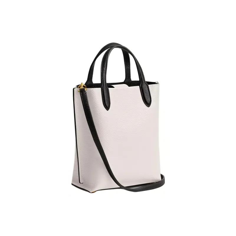 COACH Willow Polished Grained Leather Shoulder Bag Crossbody Bag Handbag Small Size Women's Brass & Chalk-1