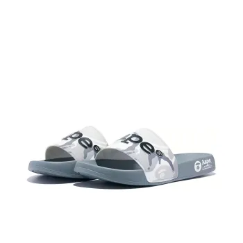 Aape Rubber Sole Cushioning Slide Slippers Unisex Gray