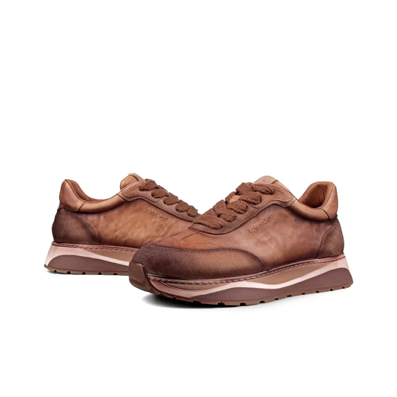 LOHAN·SIR Cushioning Breathable Lightweight Height Increasing Low Top Casual Shoes Men's-4