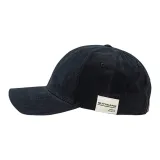 Side White Logo Baseball Cap-Black