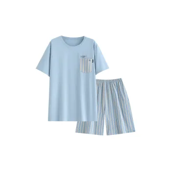 Follow The United States Pajama Set Men's Lake Blue