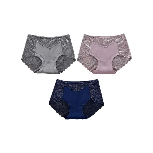 Flowers In Water Underpants Women's 3 Pack