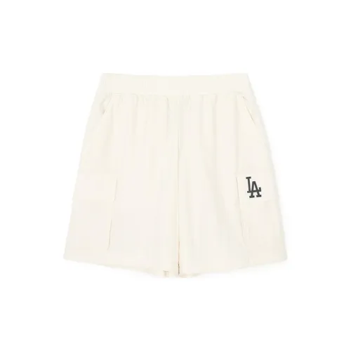 MLB Los Angeles Dodgers Casual Shorts Unisex Linen Cream