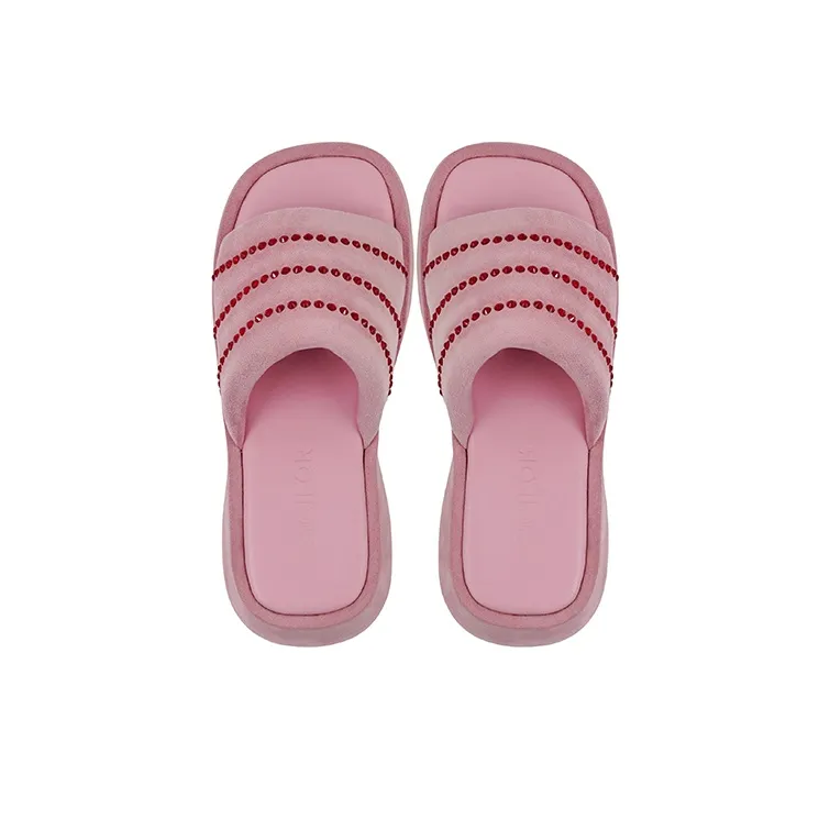 CICIFOR Spanish Dance Music Platform Slide Slippers 6m Women's Pink-2