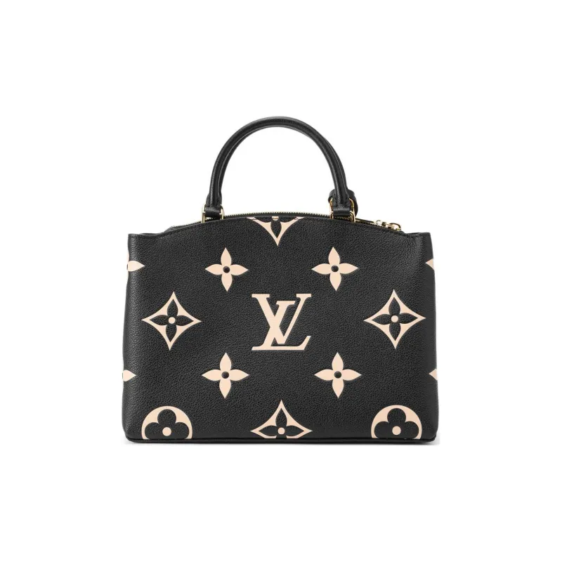 LOUIS VUITTON Petit Palais Empreinte Leather Black/Beige-4