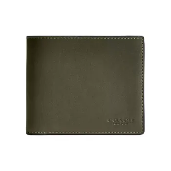 COACH 3 IN 1 Wallet Calfskin 3-in-1 Wallets Mini Men's Army Green