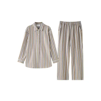 Meonsill Spring And Fall Season Pajama Set Women's 2 Piece Set