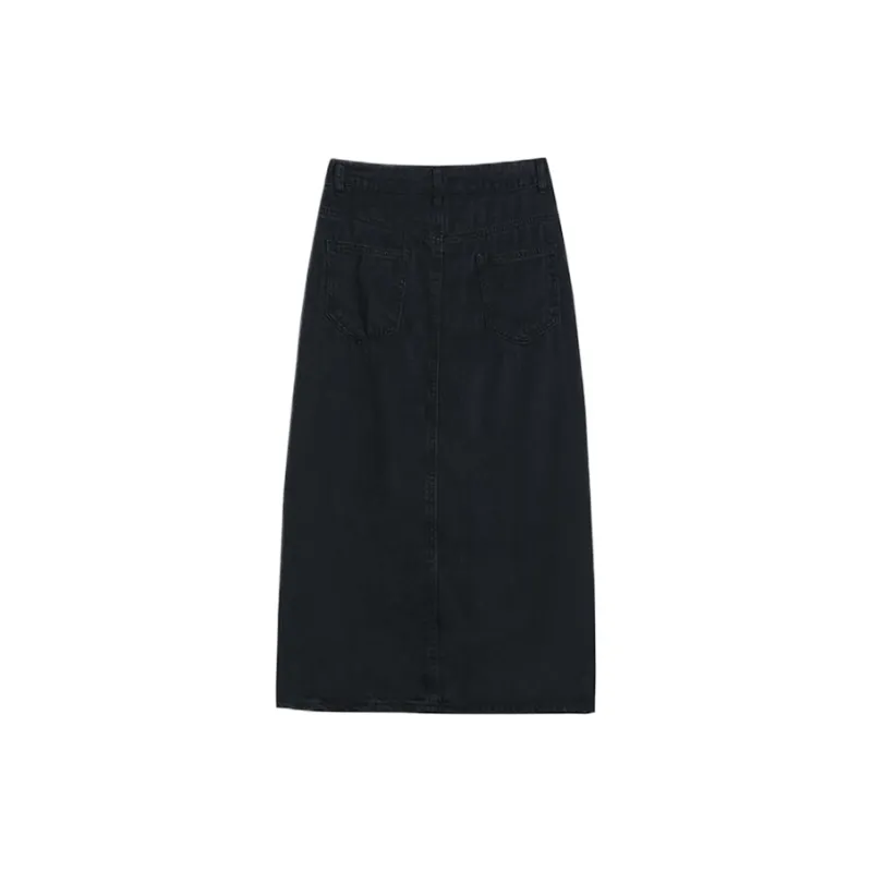 Jean West Denim Long Skirts Women's-4