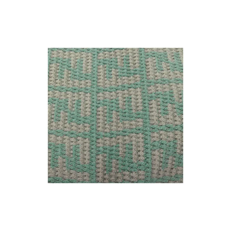 FENDI Cashmere Tote Bag, Shopping Bag, Handbag Large Size Women's Green-6