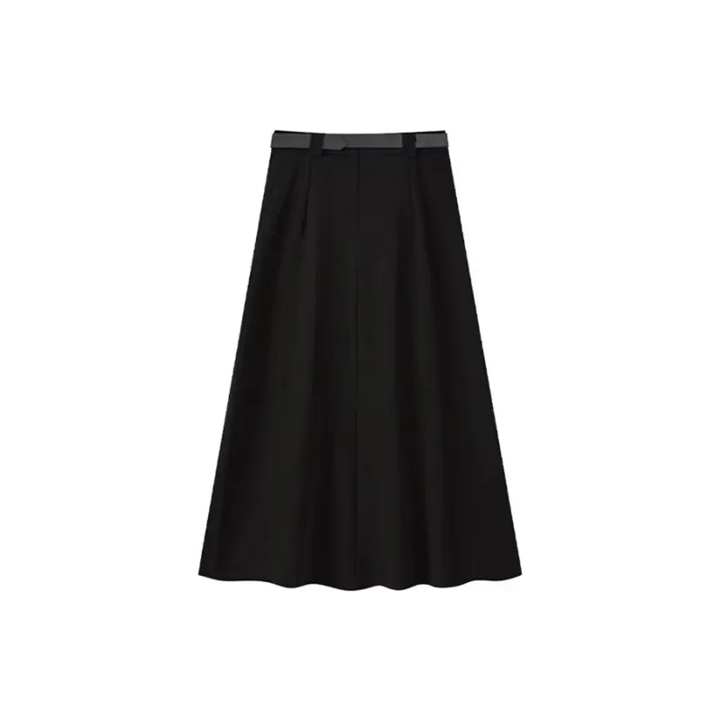 PLAY BUSH Casual Long Skirt Women's White-16