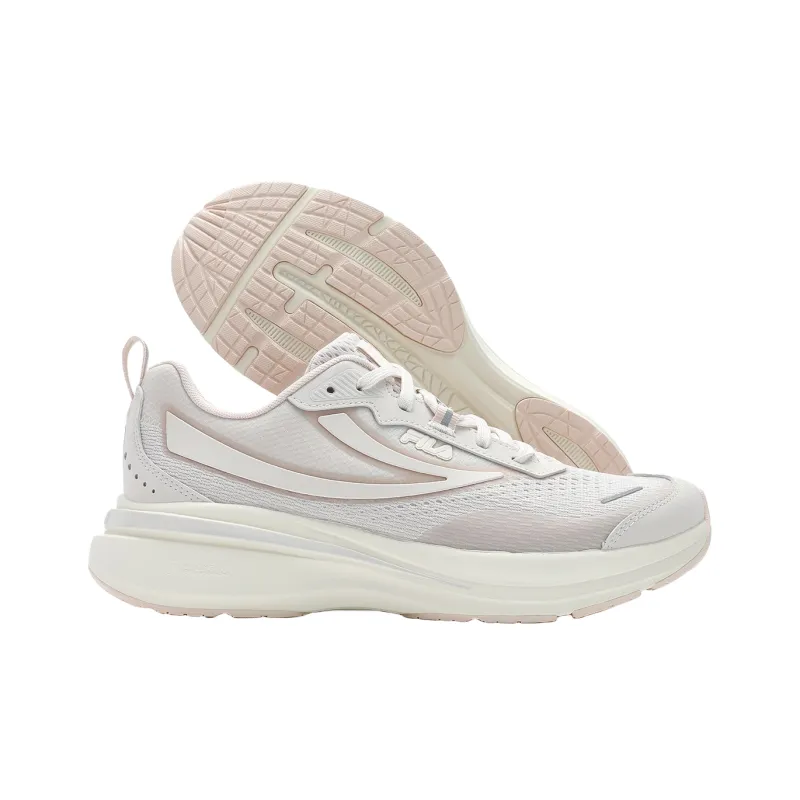 FILA NUVOLE Wear resistant And Lightweight Low Top Marathon Running Shoes Women's Light Pink-3