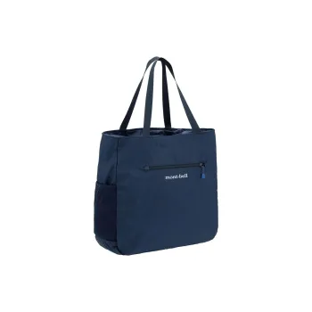 MONTBELL Nylon Tote Bag, Shopping Bag, Shoulder Bag, Handbag Large Size Unisex Marine Blue