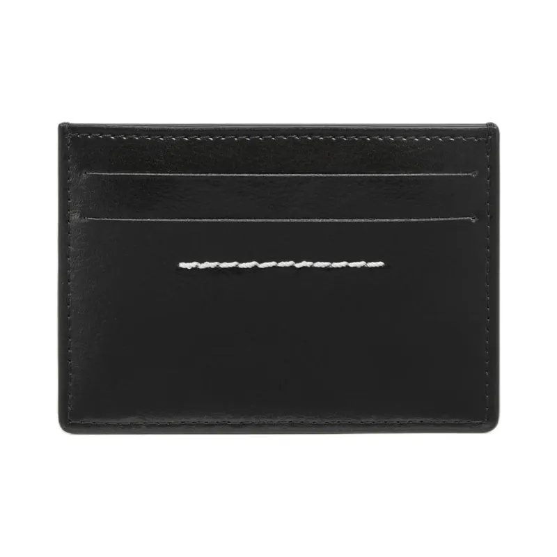 MM6 Maison Margiela Calfskin Card Holder Card Holder Women's Black-2