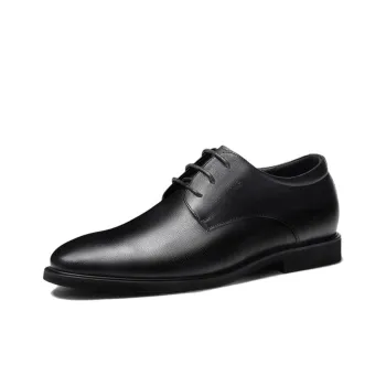 AOKANG Hidden Wedge Men's Shoes Dress Shoes Men's Black