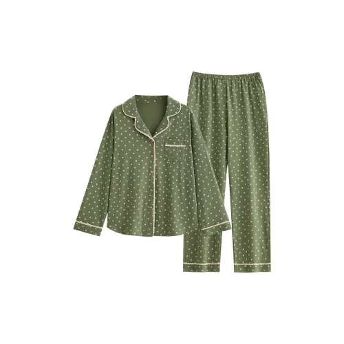 Follow The United States Pajama Set Women's Green