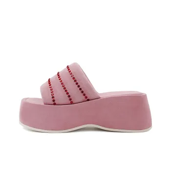 CICIFOR Spanish Dance Music Platform Slide Slippers 6m Women's Pink