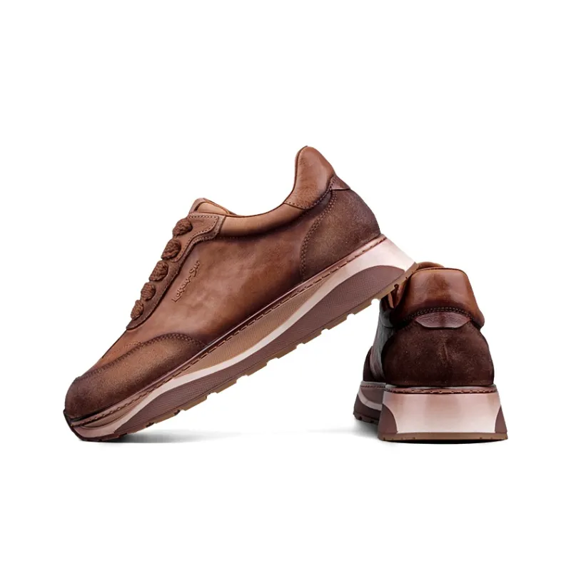 LOHAN·SIR Cushioning Breathable Lightweight Height Increasing Low Top Casual Shoes Men's-2